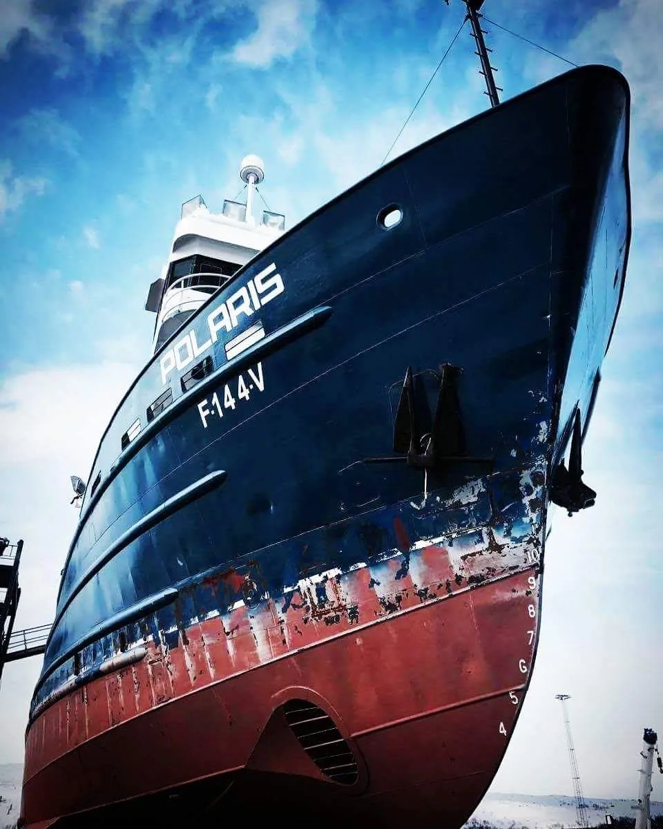«Polaris» в доке на ремонте, 2017.